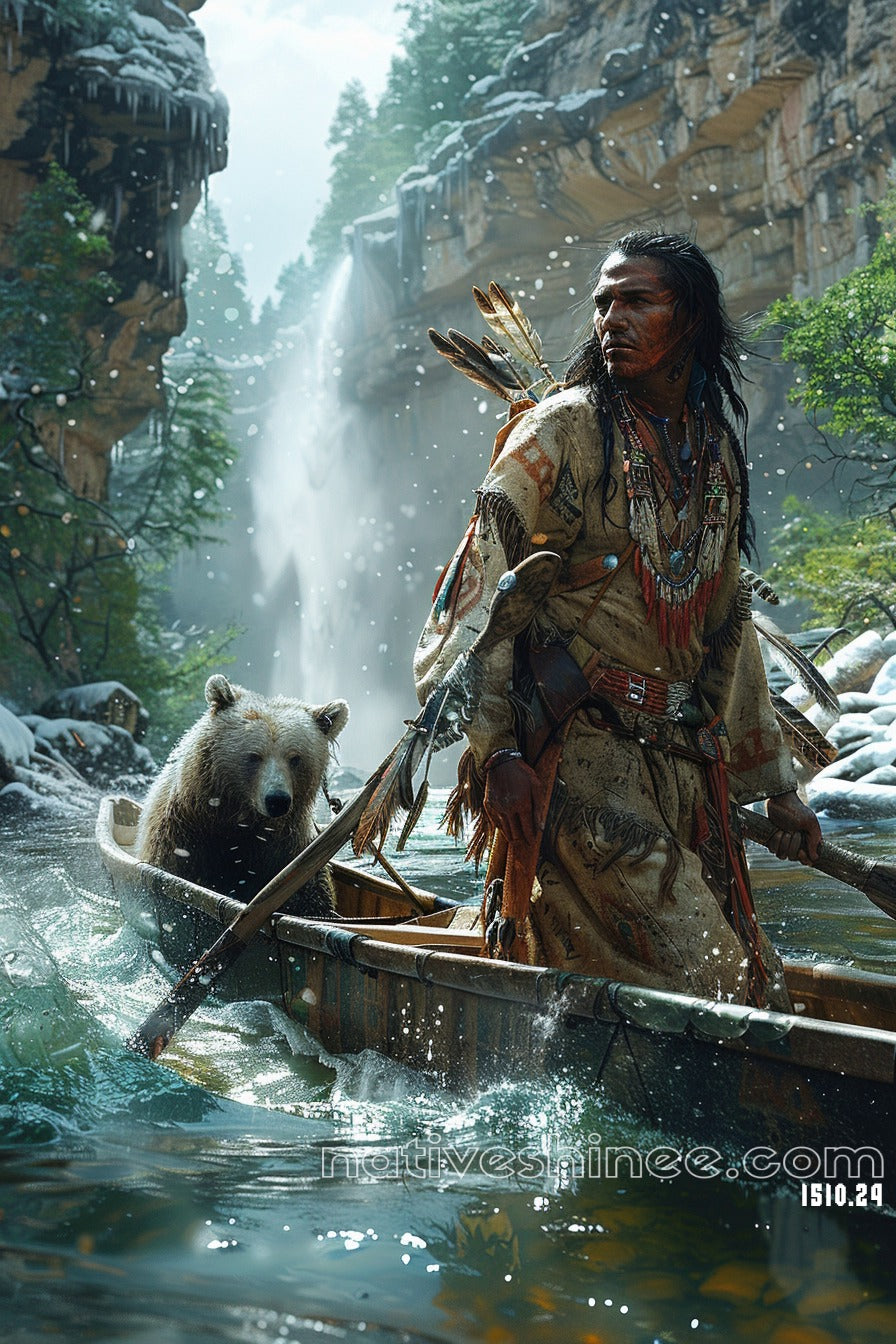 Flow of Unity Native American Canvas