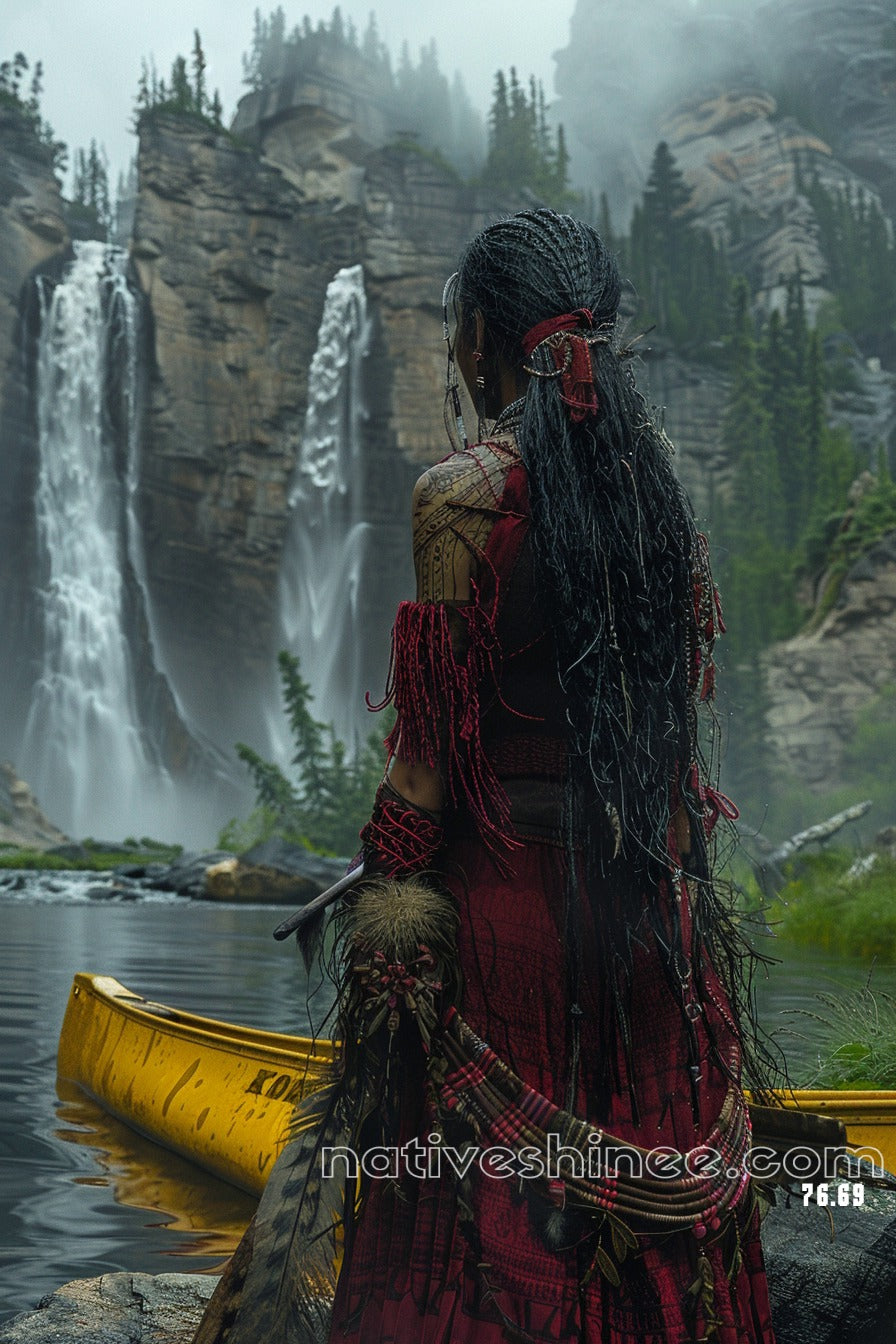 River of Stories Native American Canvas