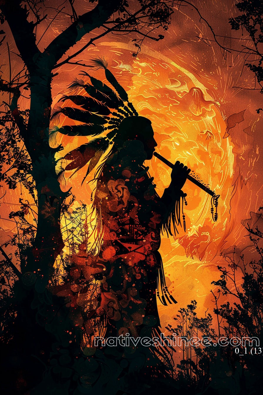 Music Native American Canvas