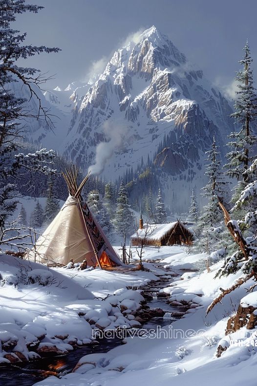 River of Peace Native American Canvas