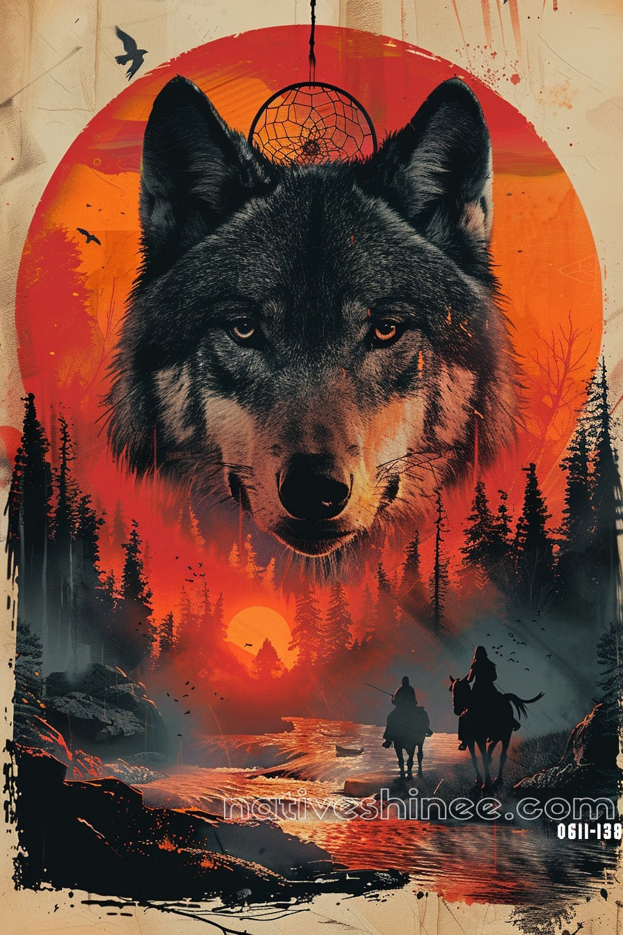 Wisdom Of Survival Native American Canvas