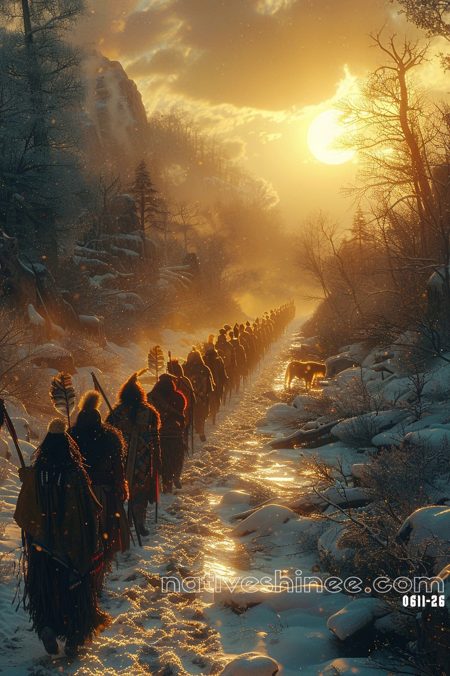 Each Step Native American Canvas