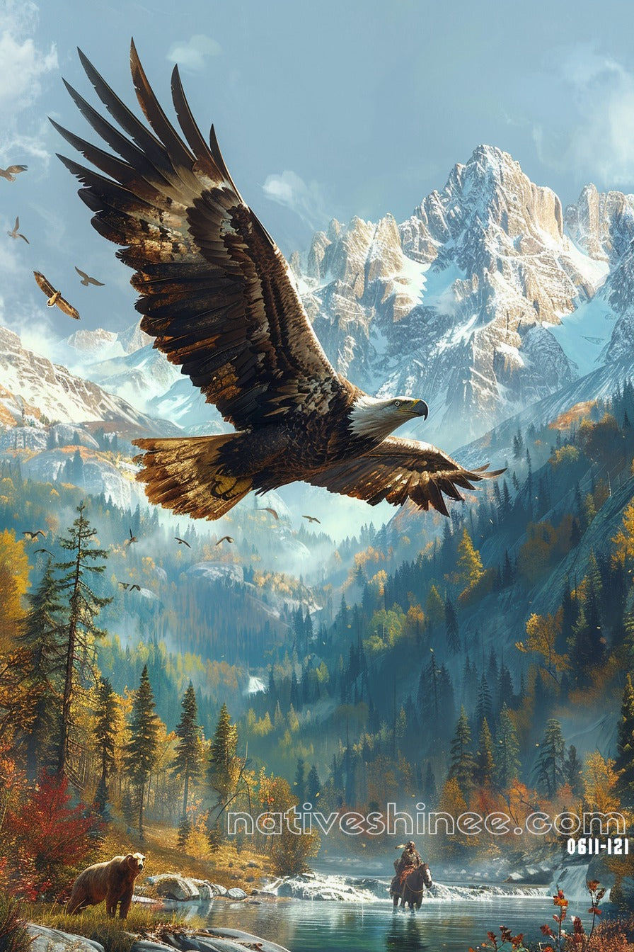 Eagle Native American Canvas