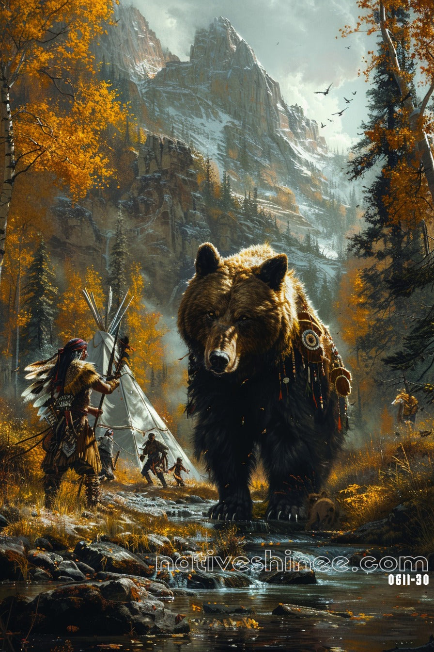 Walk With Strength Native American Canvas