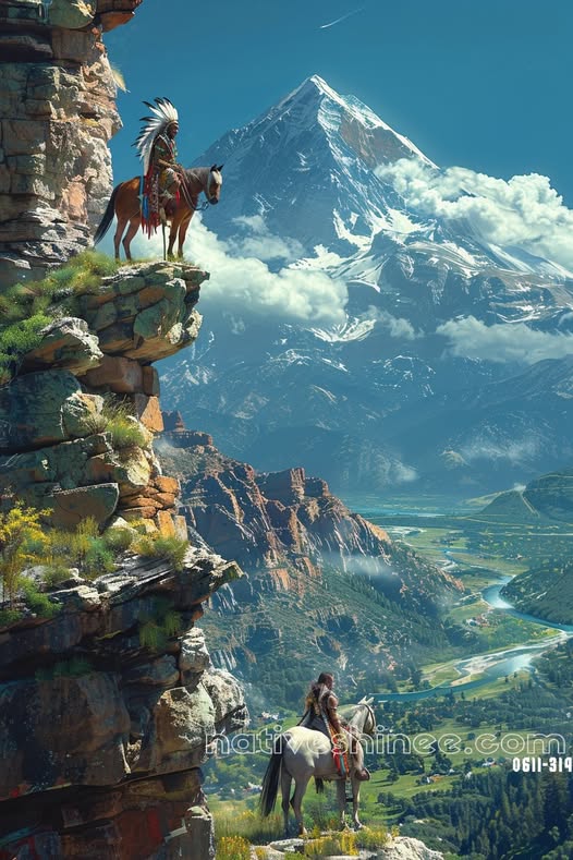 Summit of Wisdom Native American Canvas