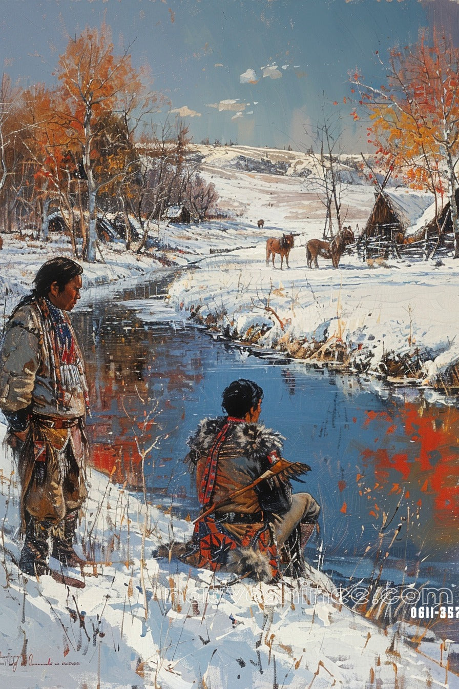 Calmness Of The Soul Native American Canvas