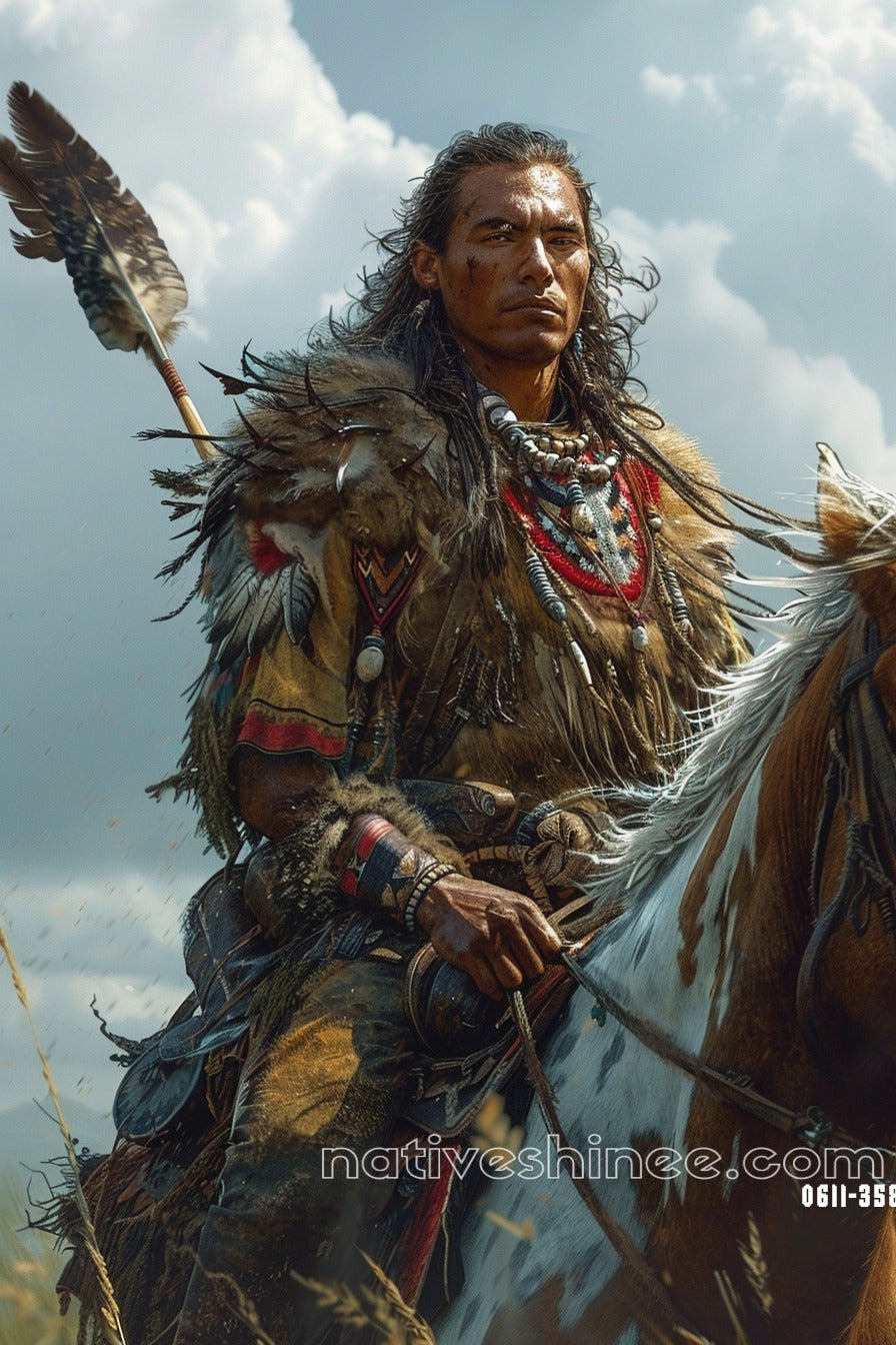 Ride With Honor Native American Canvas