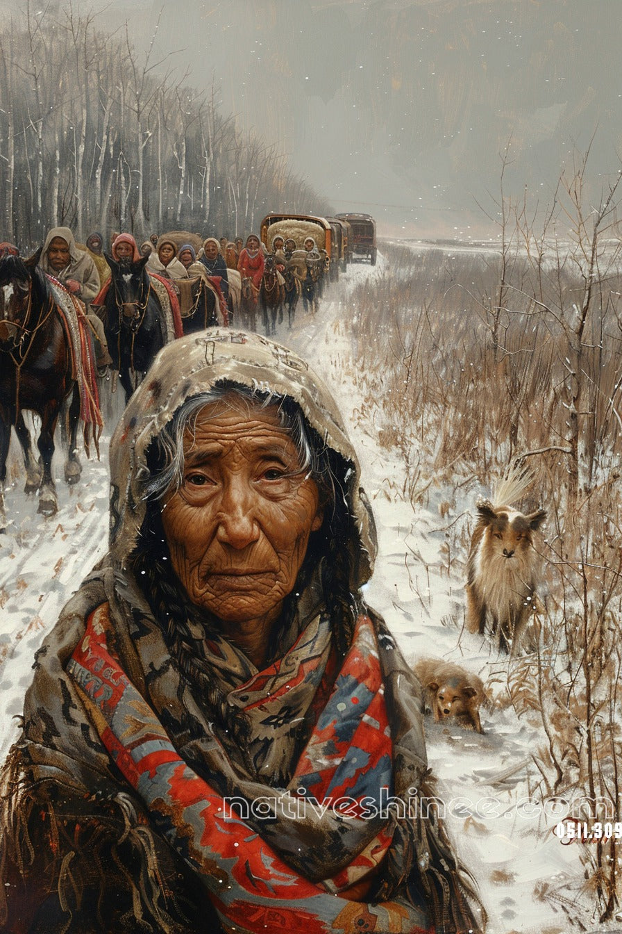 Can You See Our Sorrow Native American Canvas