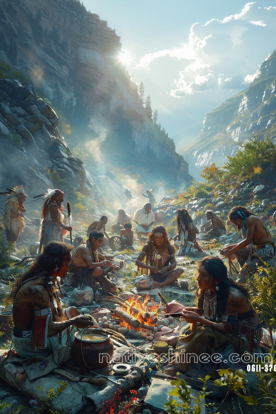 Strength Of A Warrior Native American Canvas