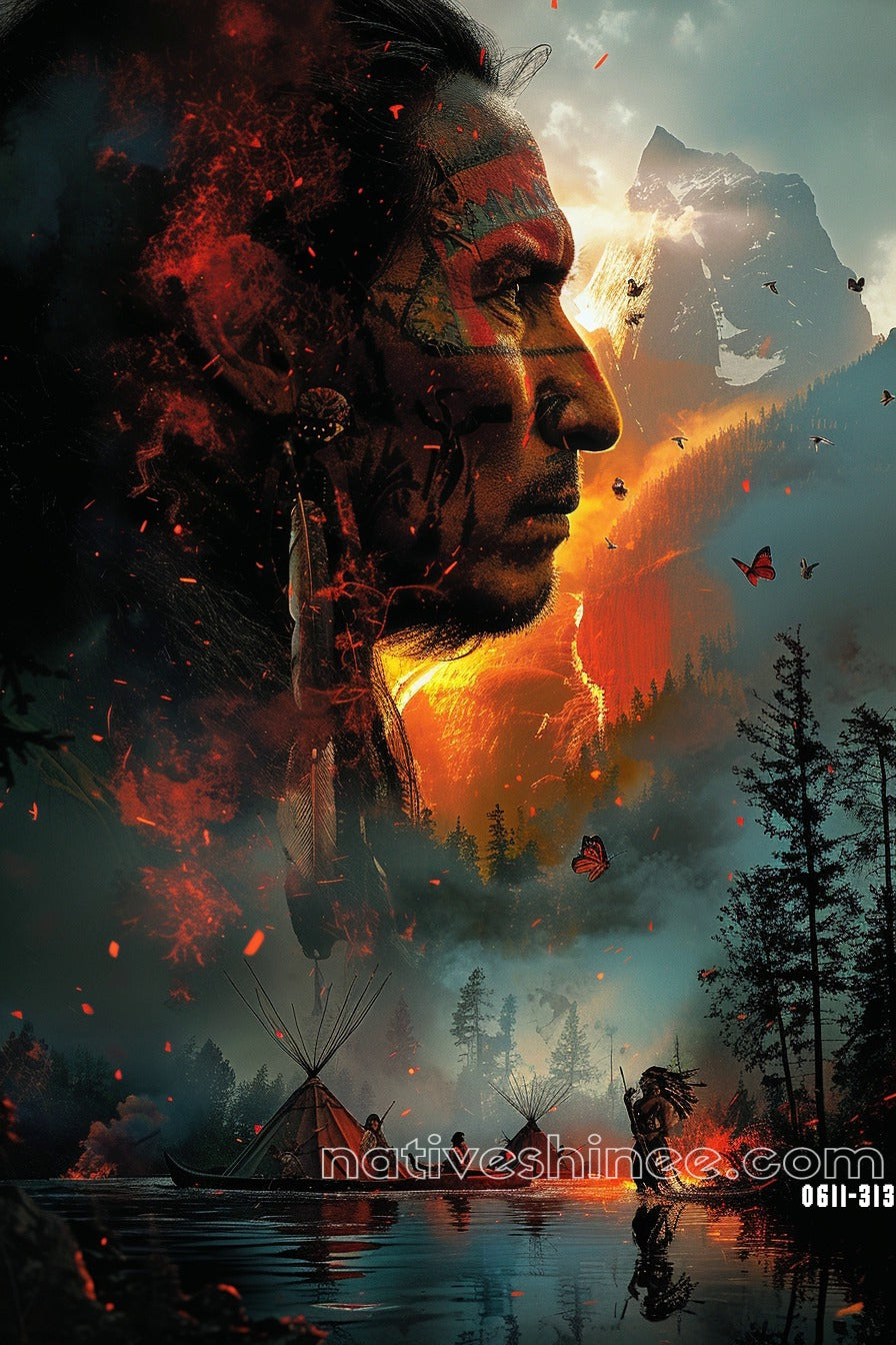 Strength And Purpose Native American Canvas
