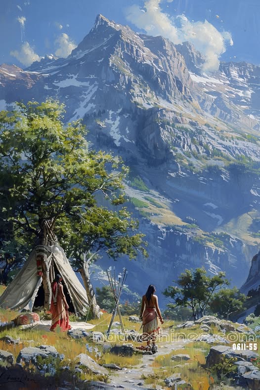 Nature's Sanctuary Native American Canvas