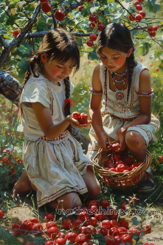 Harvest of Innocence: A Native American Canvas