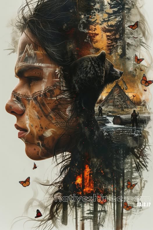 Spirit of the Land Native American Canvas