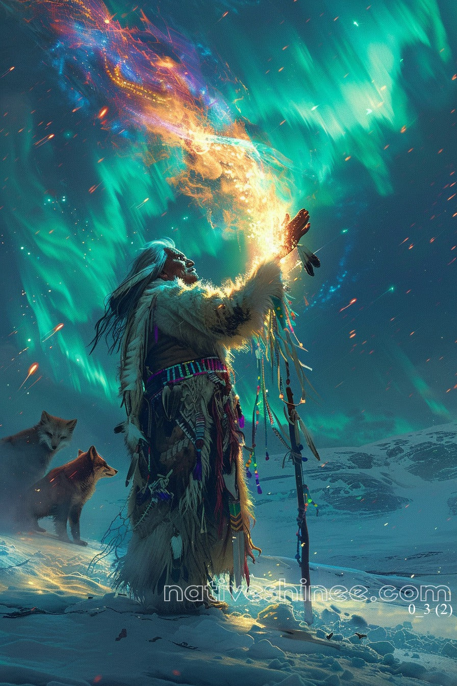 Touching Colors Native American Canvas