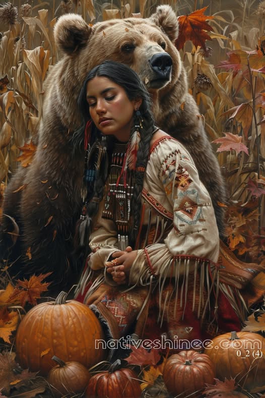 Harmony of the Bear Spirit Native American Canvas