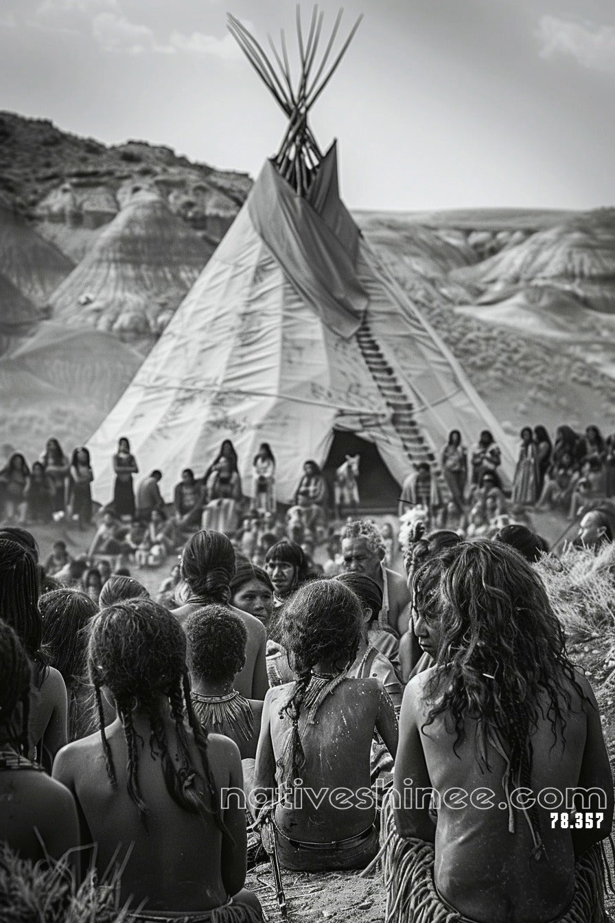 Gathering of the Ancestors Native American Canvas