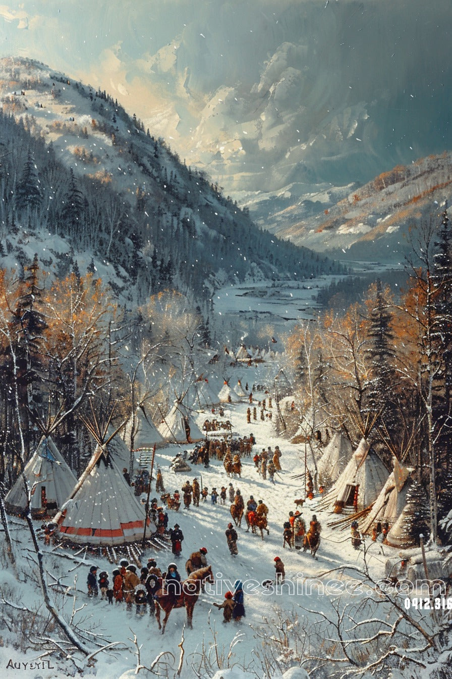 The Resilient Spirit of the Tribe Native American Canvas