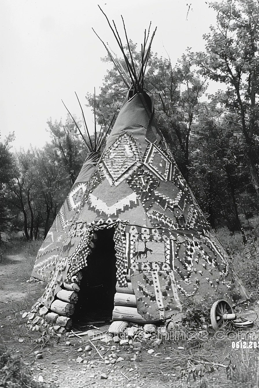 A Tipi's Legacy Native American Canvas