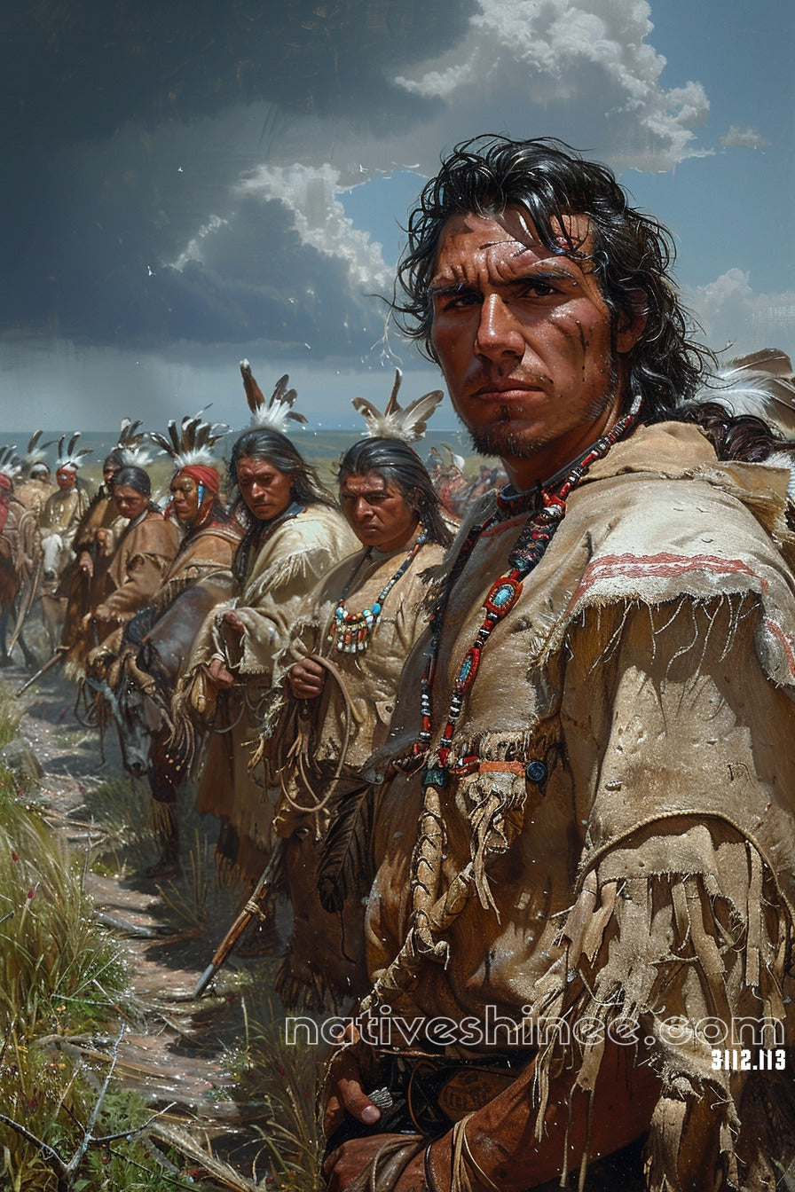 The Spirit of Resistance Native American Canvas