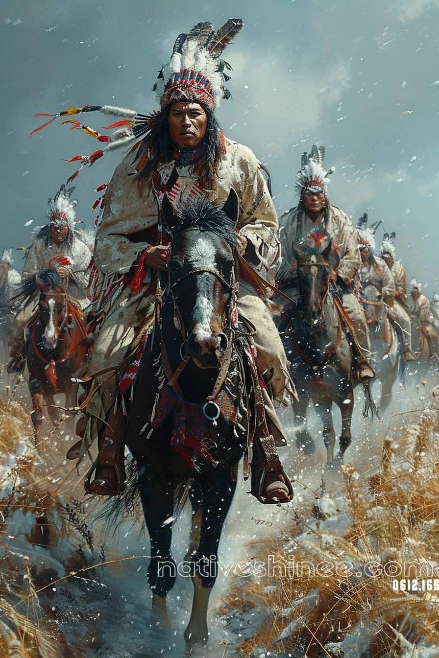 Warriors of the Storm Native American Canvas