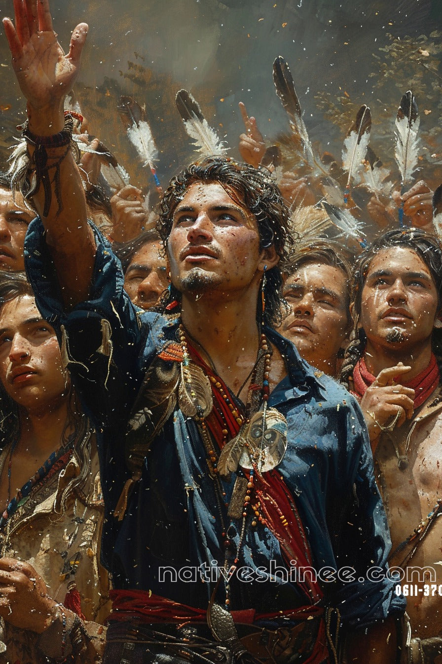 Call to the Spirits Native American Canvas