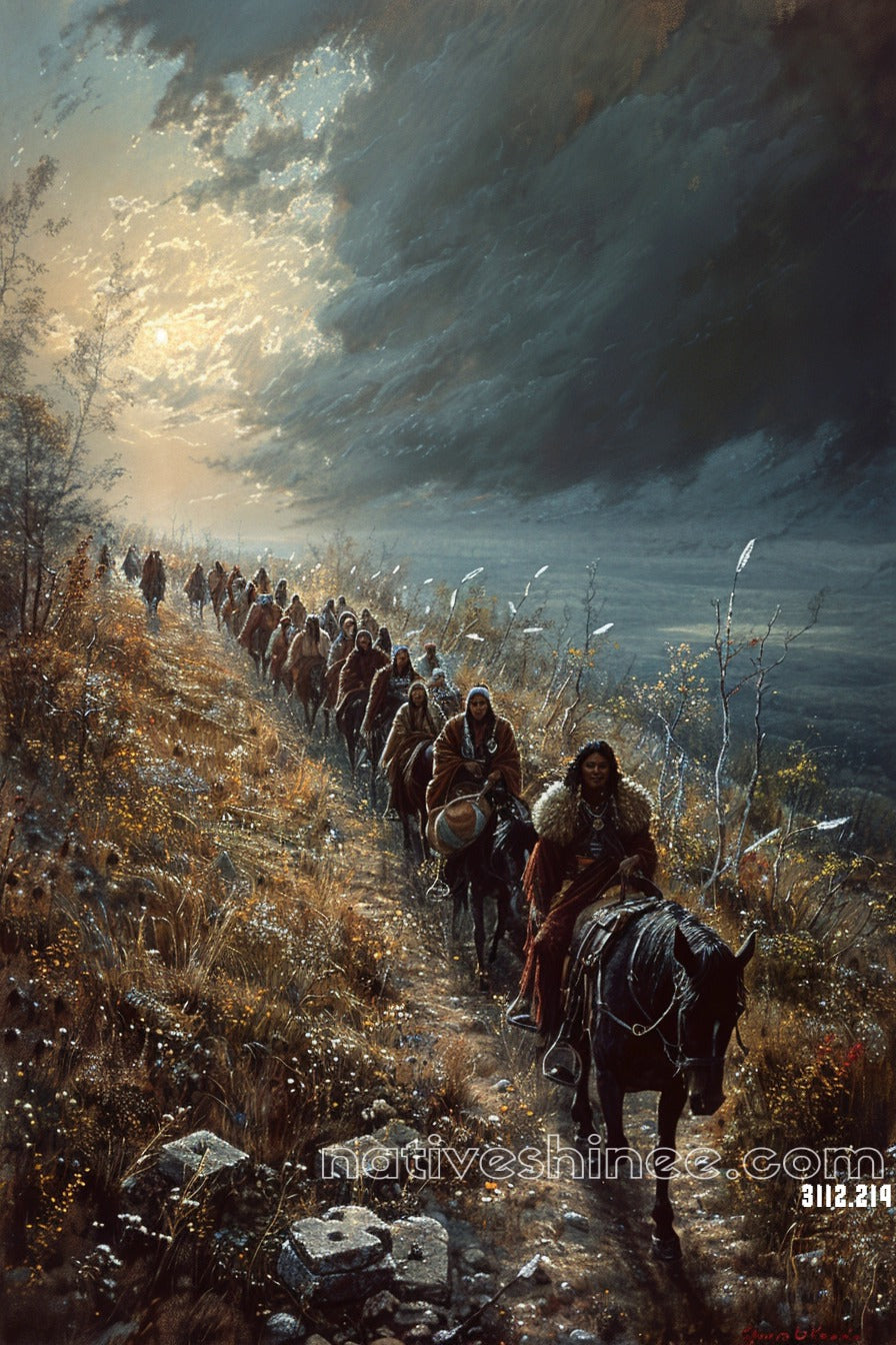 Path of the Ancestors Native American Canvas