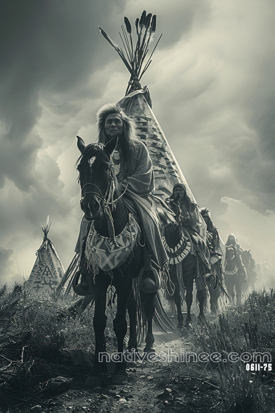 The Ride of Legacy Native American Canvas