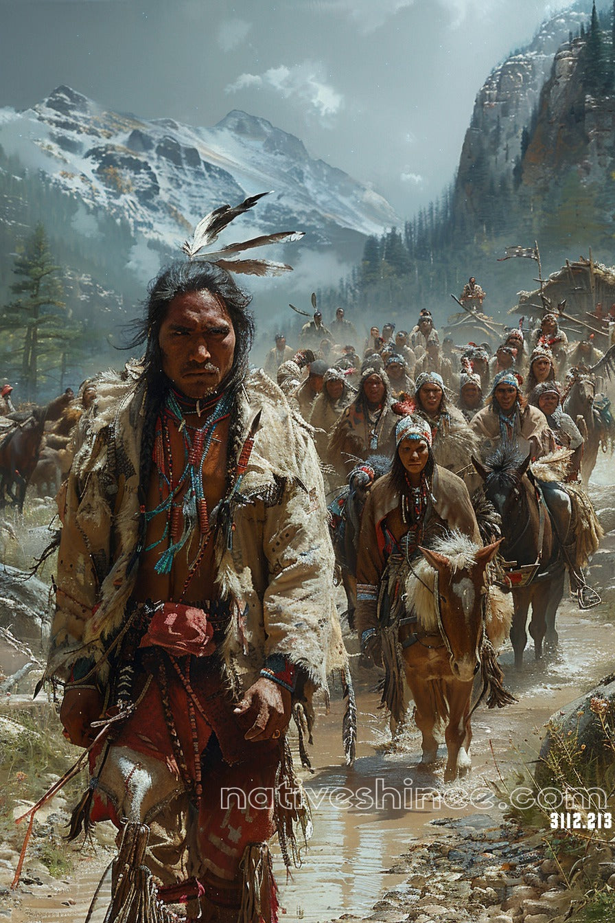 Leading with Strength and Spirit Native American Canvas