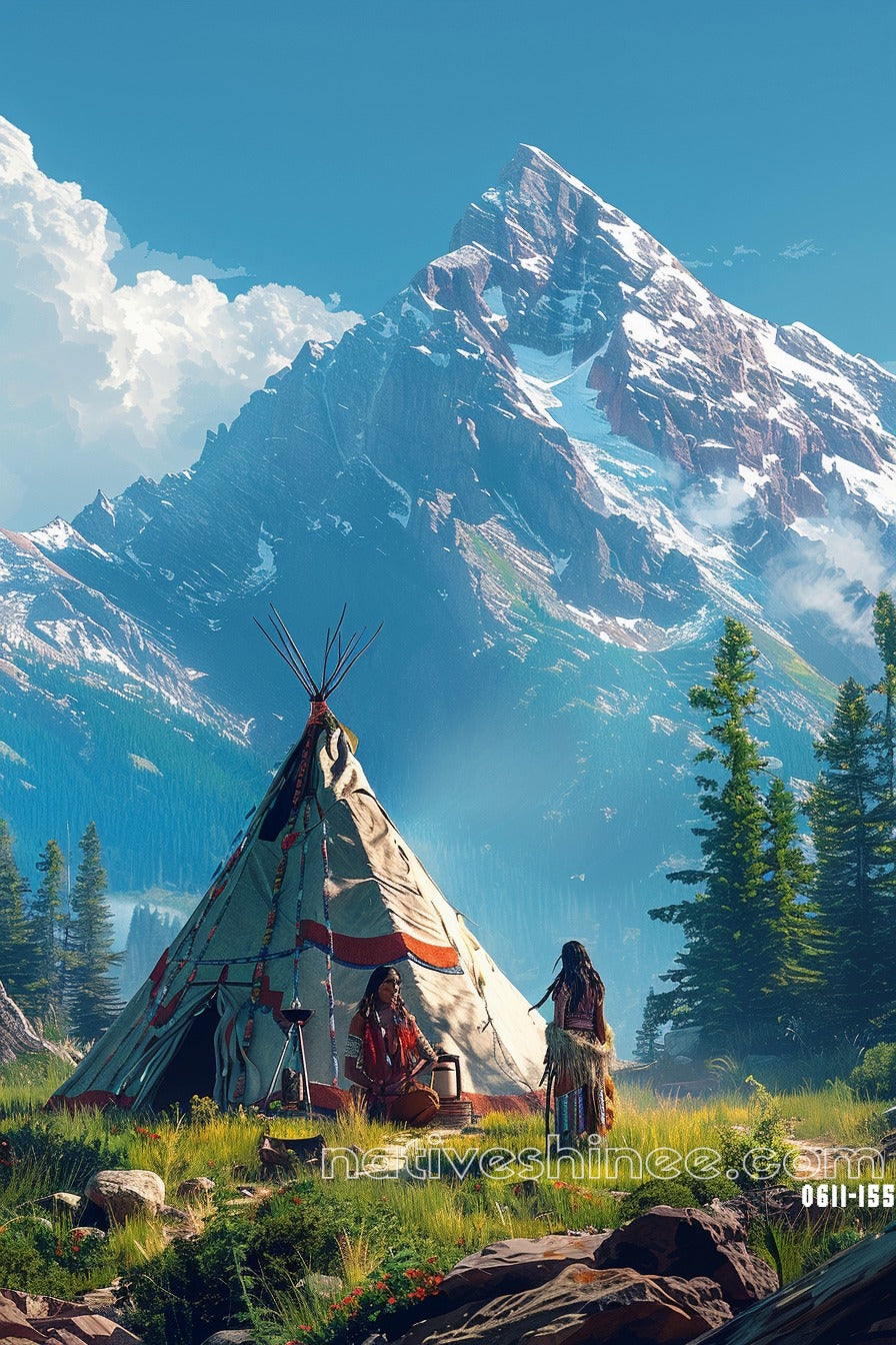 Whispers of the Mountain Native American Canvas