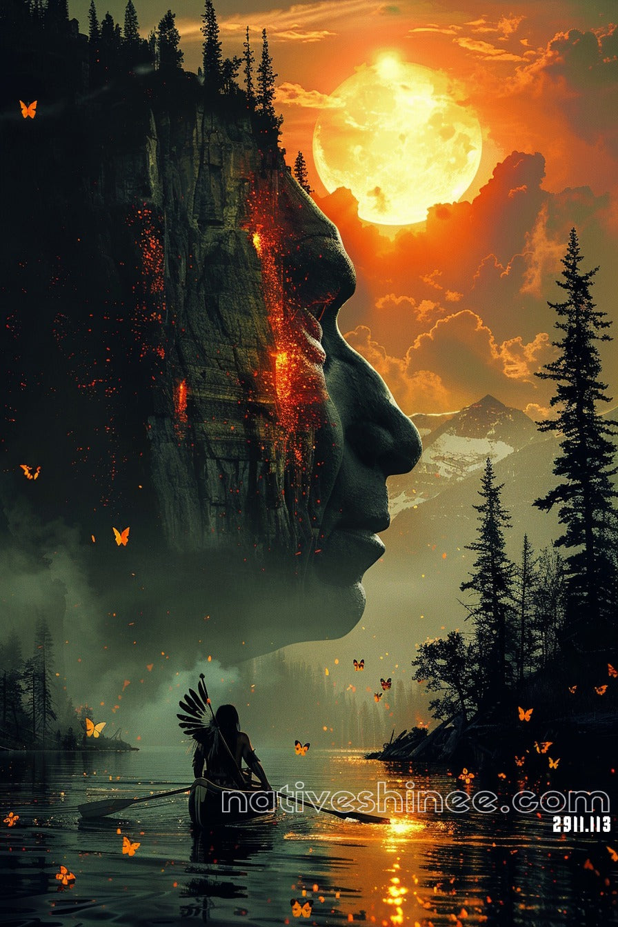 Guardian of the Spirit Native American Canvas