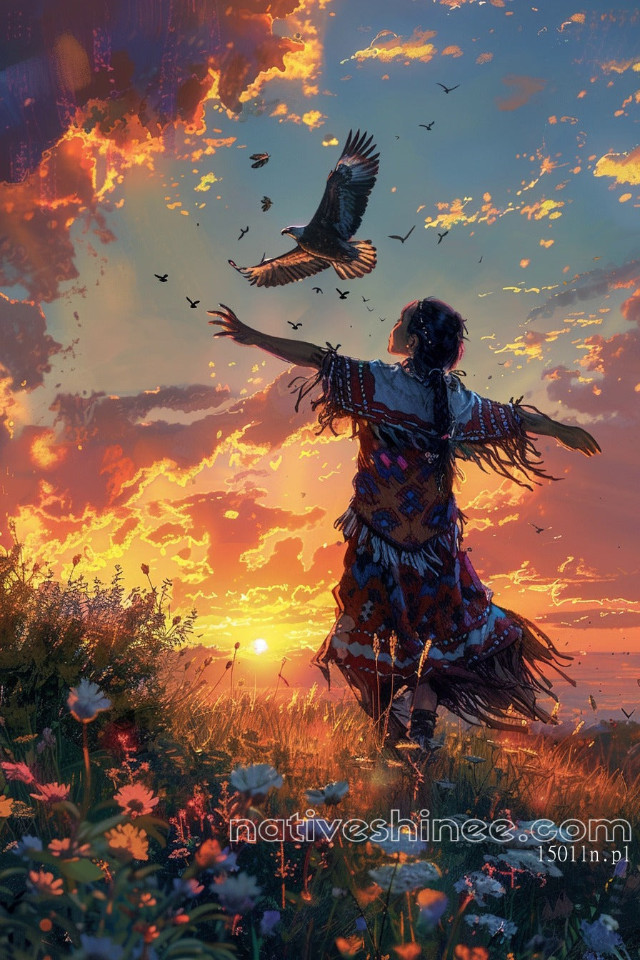 Spirit of the Sky Native American Canvas