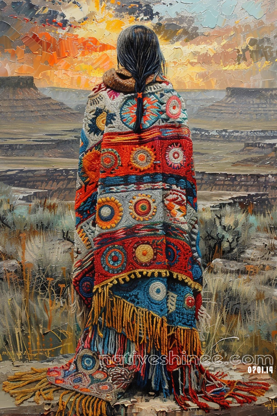 Threads of Heritage Native American Canvas