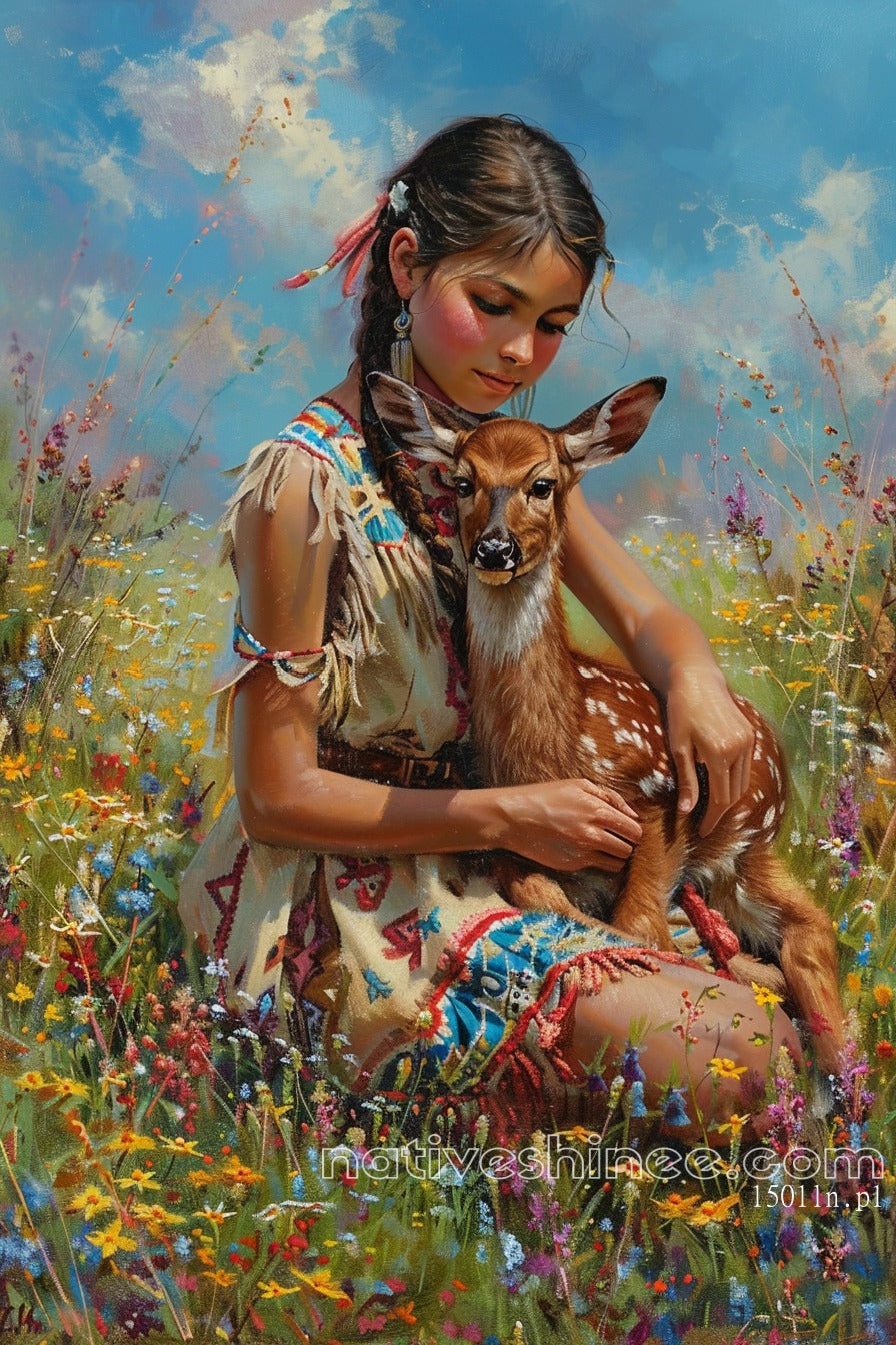 Sacred Bond of Nature Native American Canvas