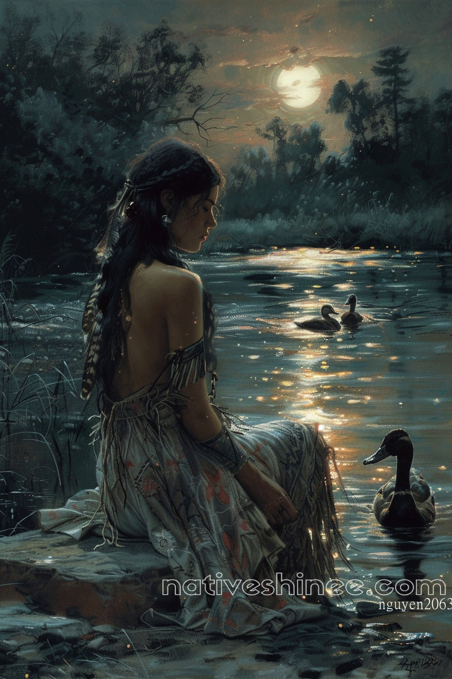 Alone Native American Canvas