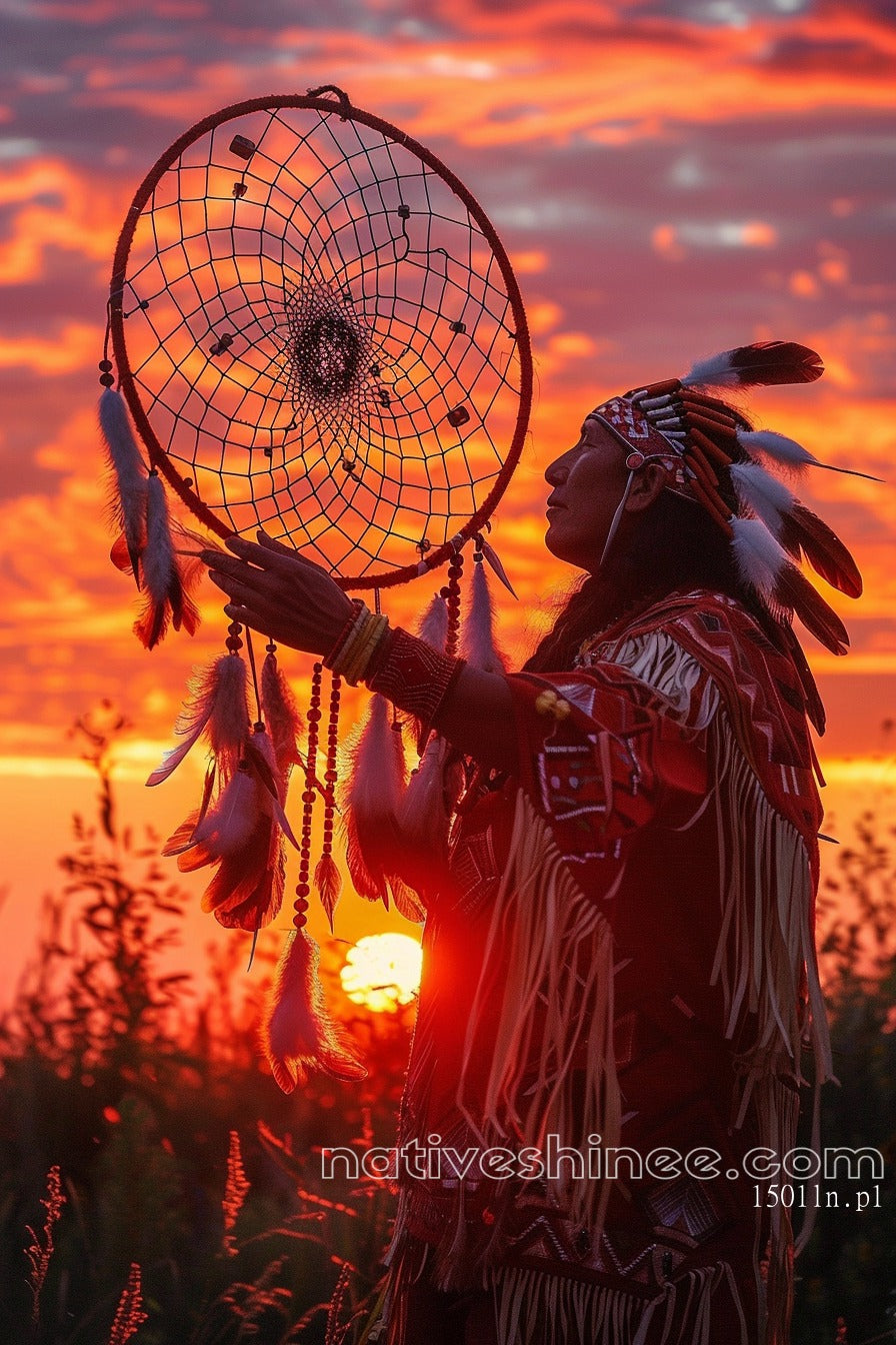 Guardian of Dreams Native American Canvas