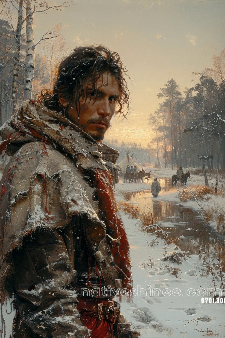 Solitude of the Brave Native American Canvas