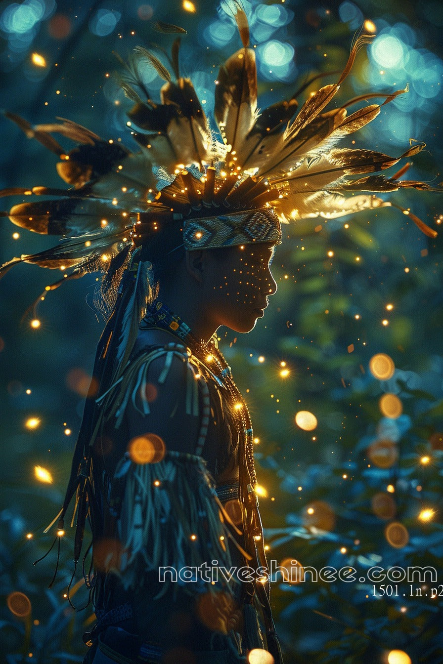 Spirit of the Forest Native American Canvas