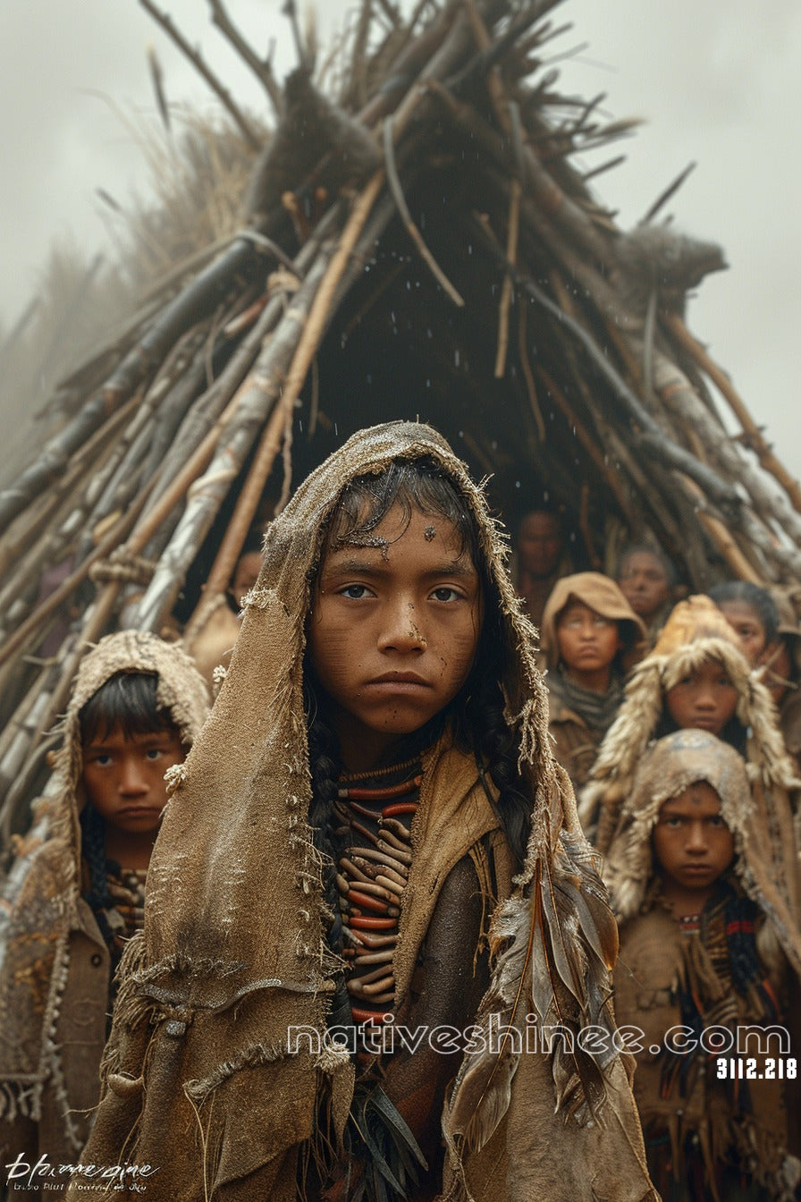 Children of Resilience Native American Canvas
