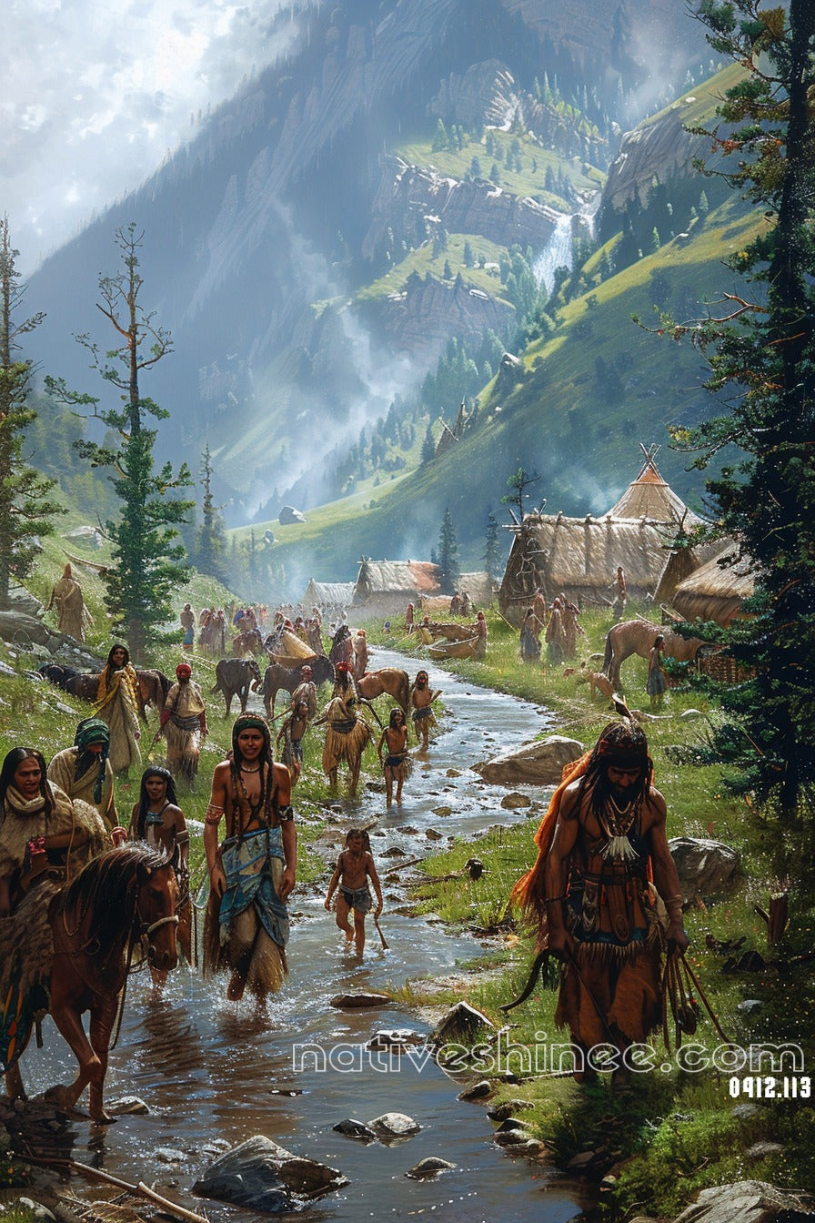 Path of the Ancestors Native American Canvas