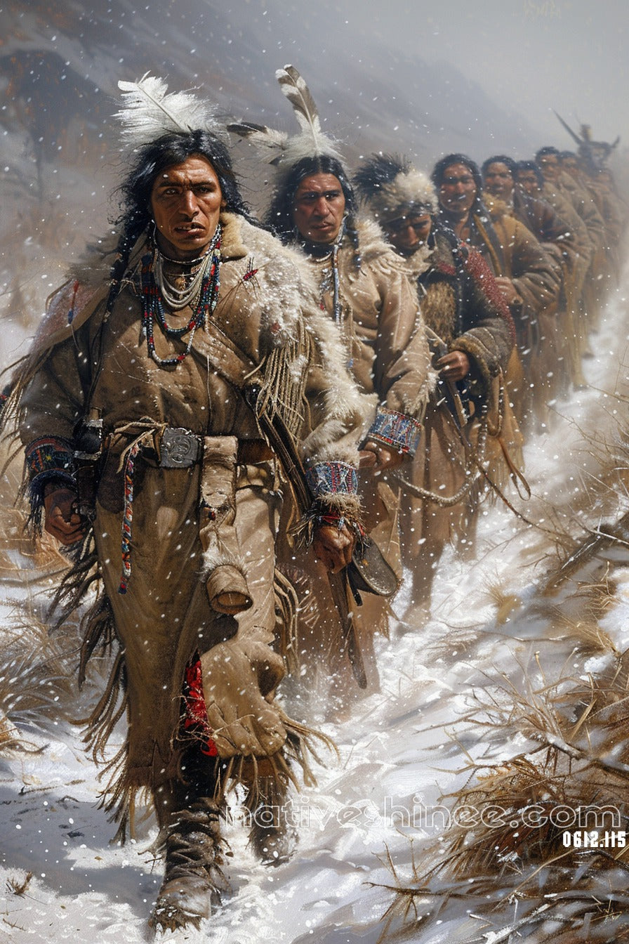 Through the Storm, We Rise Native American Canvas