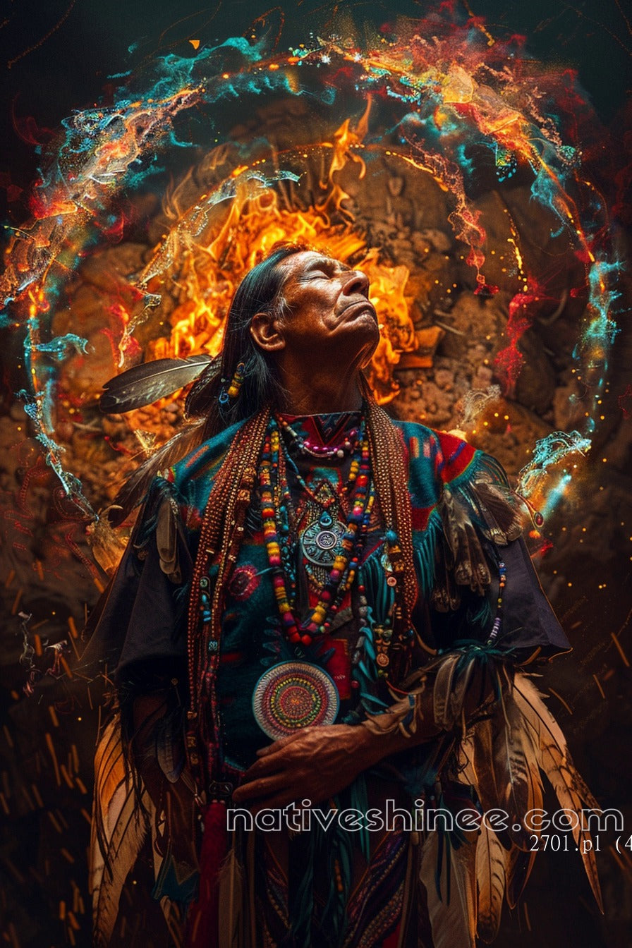 The Shaman's Vision: Native American Canvas