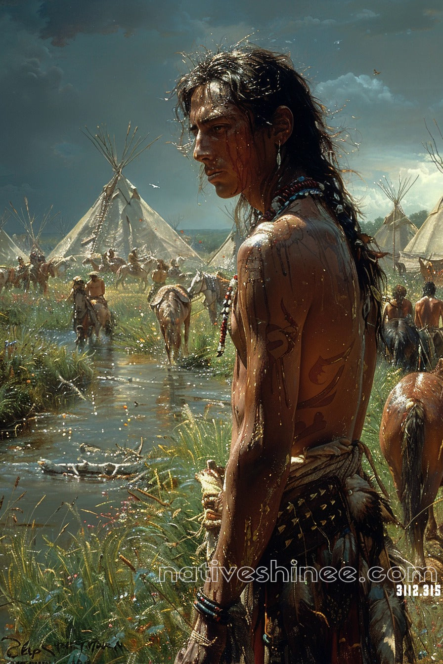 The Spirit of the Plains Native American Canvas