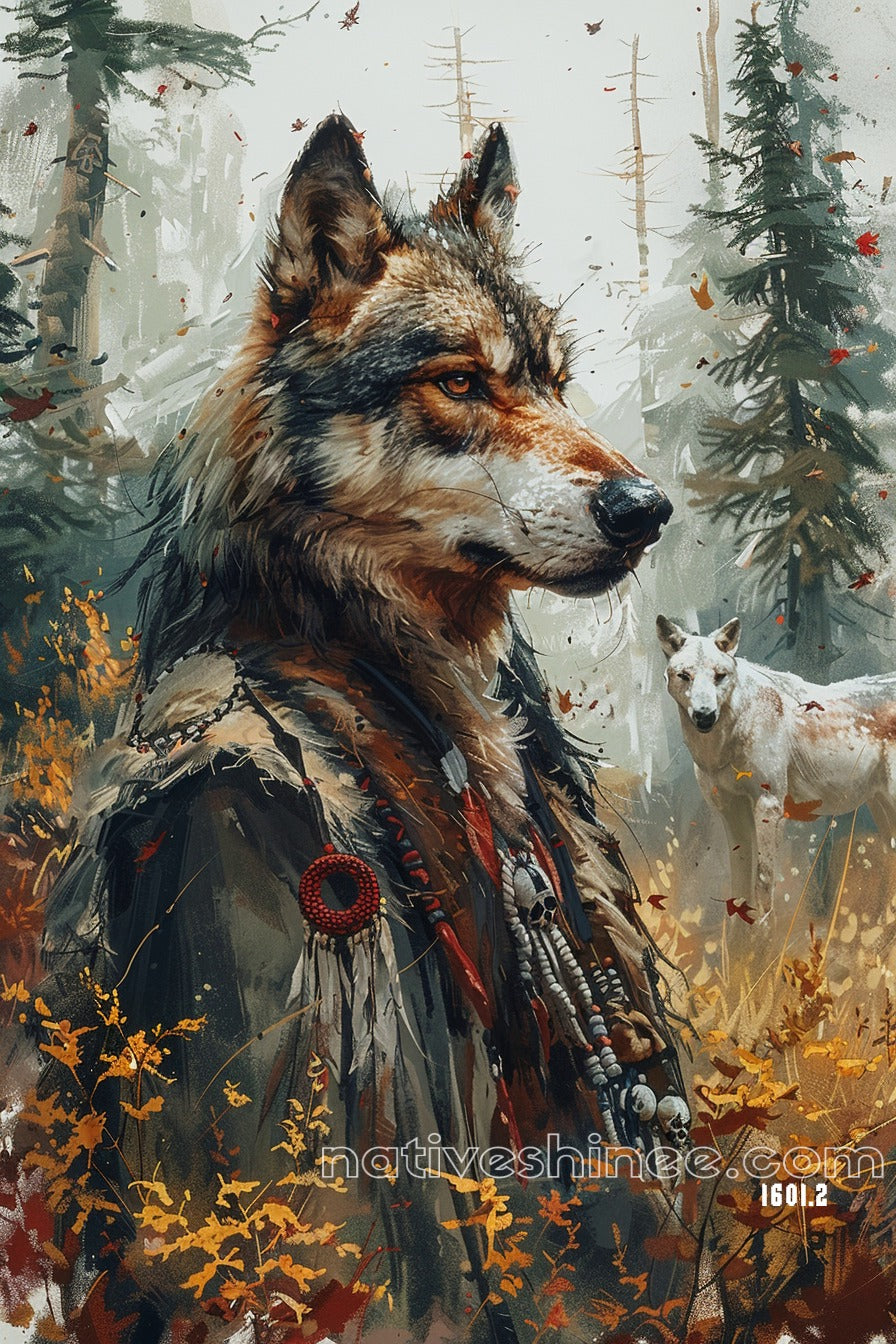 Scarfed Spirit: A Native American Canvas