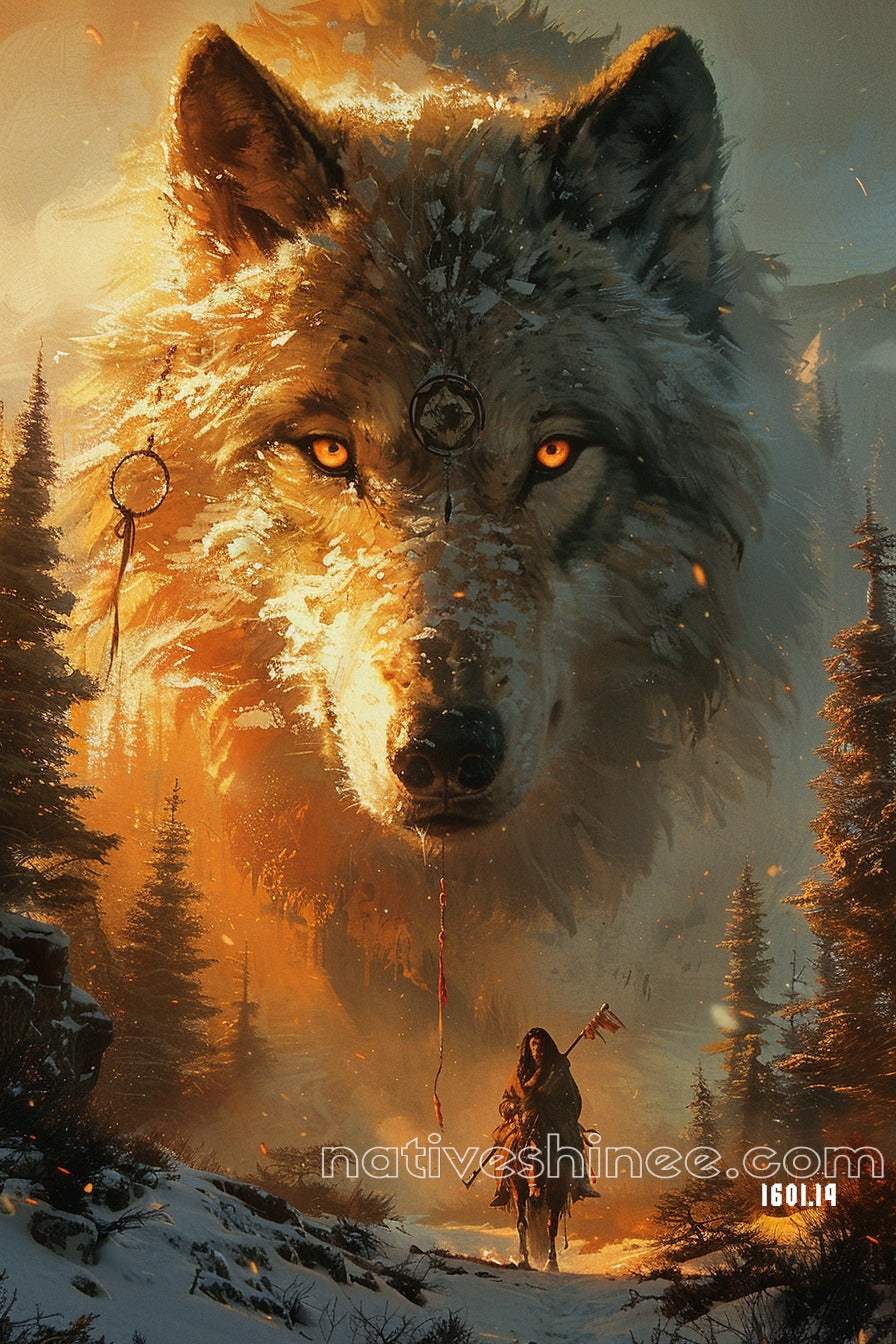 Wisdom Of The Wild Native American Canvas