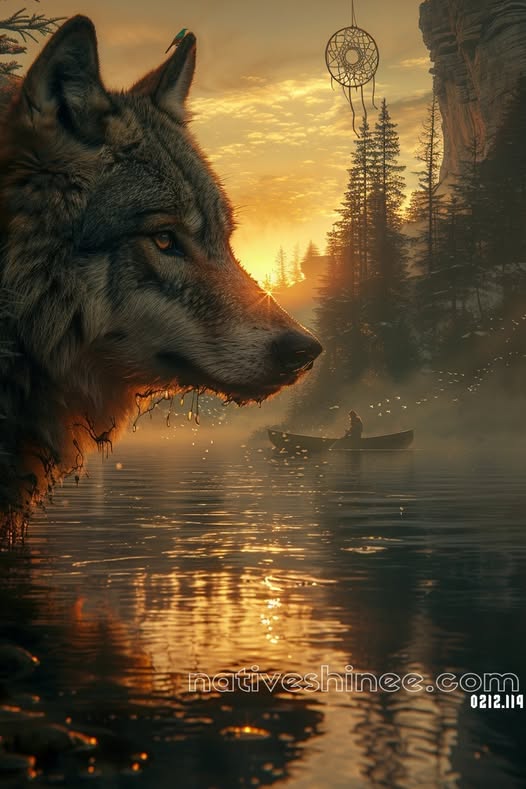 Whispers of the Wild Native American Canvas