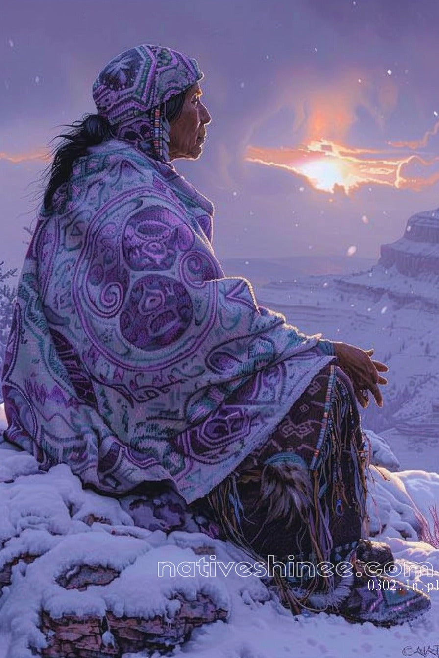 The Journey's End Native American Canvas