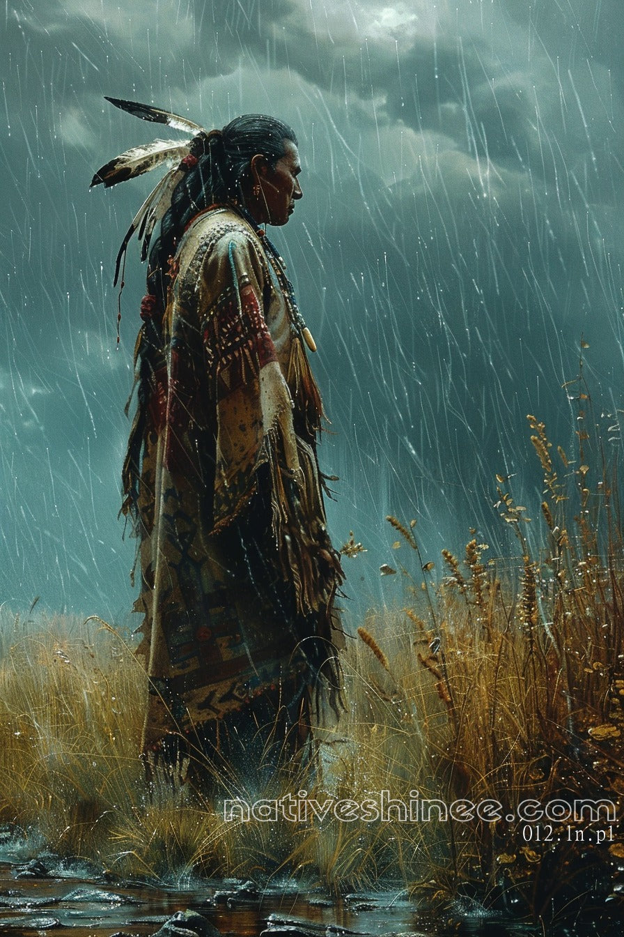 The Sound Of Rain Brings Native American Canvas