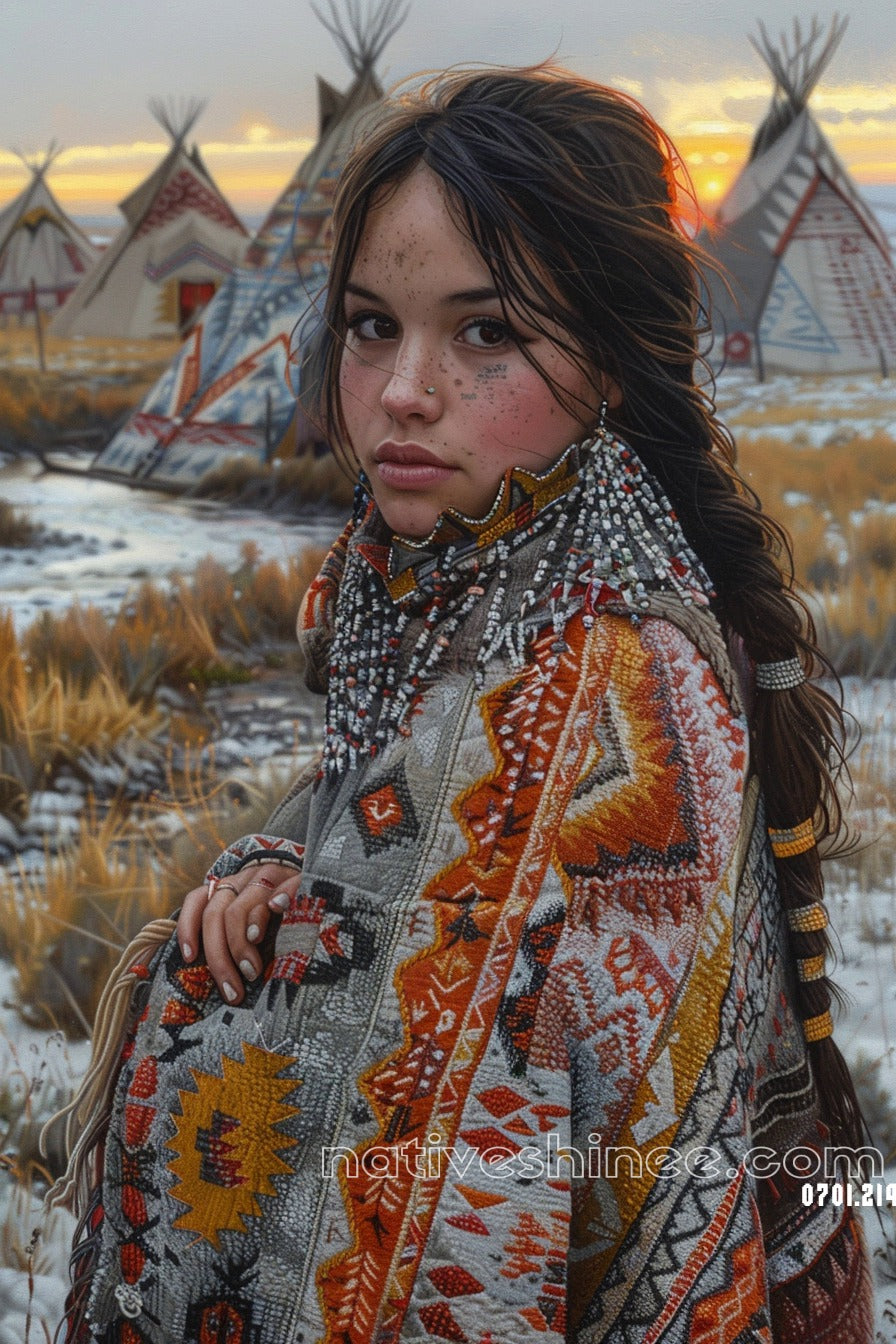 Whispers of the Wind: Native American Canvas