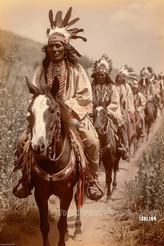Riders of the Spirit Path Native American Canvas