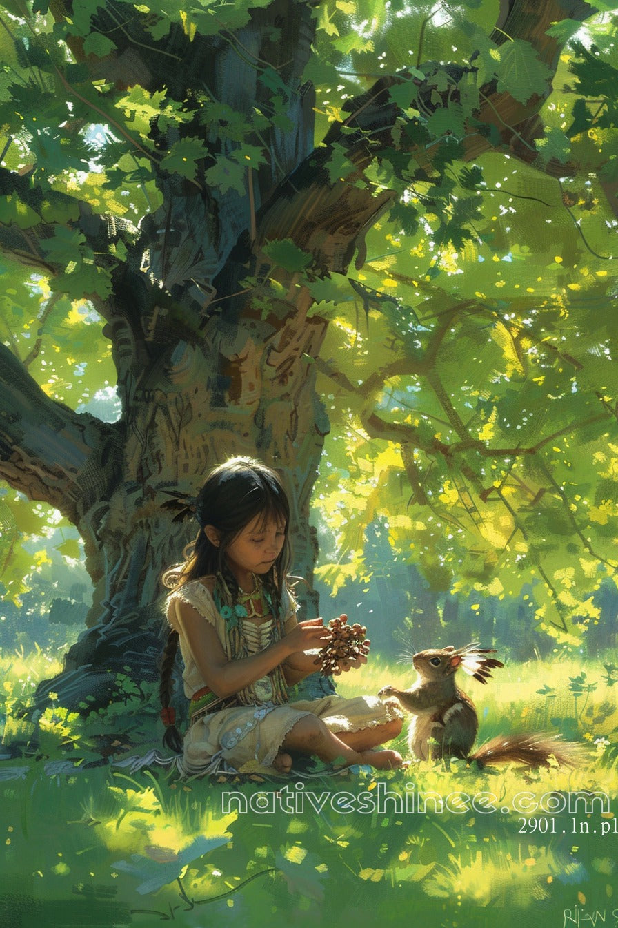 The Gift of the Forest Native American Canvas